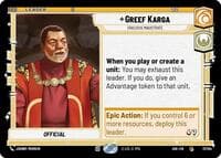 Greef Karga - Gracious Magistrate - Ashes of the Empire - Star Wars: Unlimited card
