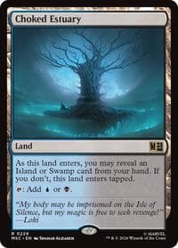 Choked Estuary (Surge Foil) - Commander: Marvel Super Heroes - Magic: The Gathering card