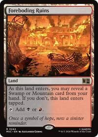 Foreboding Ruins - Commander: Marvel Super Heroes - Magic: The Gathering card