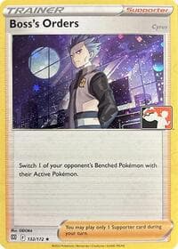 Boss's Orders [Cyrus] - 132/172 (Cosmos Holo) - Prize Pack Series Cards - Pokemon card