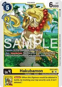 Hakubamon - Digital World Shambala - Digimon Card Game card