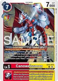 Canoweissmon - Digital World Shambala - Digimon Card Game card