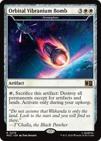 Orbital Vibranium Bomb - Scourglass - Commander: Marvel Super Heroes - Magic: The Gathering card