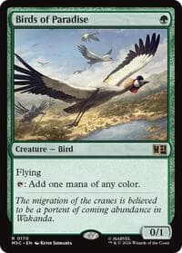 Birds of Paradise - Commander: Marvel Super Heroes - Magic: The Gathering card