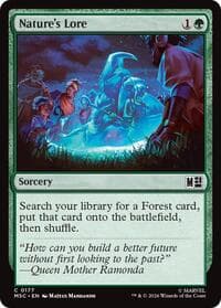 Nature's Lore - Commander: Marvel Super Heroes - Magic: The Gathering card
