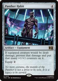 Panther Habit - Commander: Marvel Super Heroes - Magic: The Gathering card