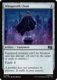 Whispersilk Cloak - Commander: Marvel Super Heroes - Magic: The Gathering card