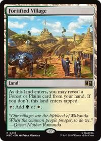 Fortified Village - Commander: Marvel Super Heroes - Magic: The Gathering card