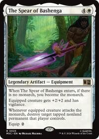 The Spear of Bashenga (Surge Foil) - Commander: Marvel Super Heroes - Magic: The Gathering card