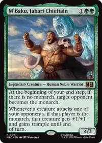 M'Baku, Jabari Chieftain (Surge Foil) - Commander: Marvel Super Heroes - Magic: The Gathering card