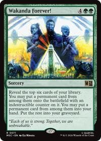 Wakanda Forever! (Surge Foil) - Commander: Marvel Super Heroes - Magic: The Gathering card