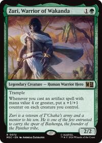 Zuri, Warrior of Wakanda (Surge Foil) - Commander: Marvel Super Heroes - Magic: The Gathering card
