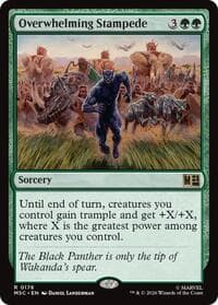 Overwhelming Stampede (Surge Foil) - Commander: Marvel Super Heroes - Magic: The Gathering card