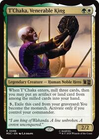 T'Chaka, Venerable King (Surge Foil) - Commander: Marvel Super Heroes - Magic: The Gathering card