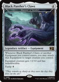 Black Panther's Claws - Hammer of Nazahn (Surge Foil) - Commander: Marvel Super Heroes - Magic: The Gathering card