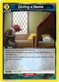 Giving a Name - UE20BT: That Time I Got Reincarnated as a Slime - Union Arena card