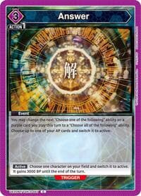 Answer - UE20BT: That Time I Got Reincarnated as a Slime - Union Arena card