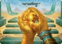 The Mind Stone Art Card - Art Series: Marvel Super Heroes - Magic: The Gathering card