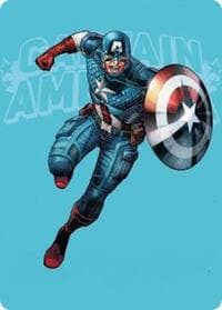 Captain America, Super-Soldier Art Card - Art Series: Marvel Super Heroes - Magic: The Gathering card