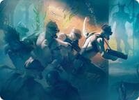 Martial Coup Art Card - Art Series: Marvel Super Heroes - Magic: The Gathering card
