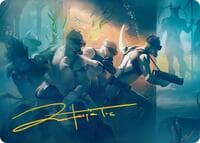 Martial Coup Art Card (Gold-Stamped Signature) - Art Series: Marvel Super Heroes - Magic: The Gathering card