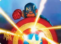 Captain's Defense Art Card (Gold-Stamped Signature) - Art Series: Marvel Super Heroes - Magic: The Gathering card