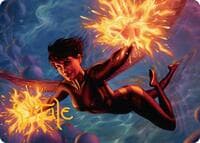 The Wasp, Winsome Avenger Art Card (Gold-Stamped Signature) - Art Series: Marvel Super Heroes - Magic: The Gathering card