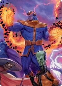 Thanos, Death's Consort Art Card - Art Series: Marvel Super Heroes - Magic: The Gathering card