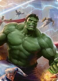 Hulk, Always Angry Art Card - Art Series: Marvel Super Heroes - Magic: The Gathering card