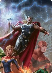 Thor, Guardian of Midgard Art Card - Art Series: Marvel Super Heroes - Magic: The Gathering card