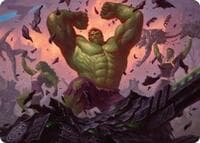 HULK SMASH! Art Card - Art Series: Marvel Super Heroes - Magic: The Gathering card