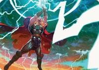 Lightning Strike Art Card - Art Series: Marvel Super Heroes - Magic: The Gathering card