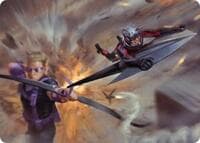 Team Tactics Art Card - Art Series: Marvel Super Heroes - Magic: The Gathering card