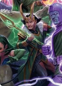 Loki, God of Lies Art Card - Art Series: Marvel Super Heroes - Magic: The Gathering card