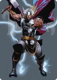 Thor, God of Thunder Art Card - Art Series: Marvel Super Heroes - Magic: The Gathering card