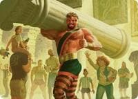 Hercules, Prince of Power Art Card - Art Series: Marvel Super Heroes - Magic: The Gathering card