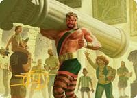 Hercules, Prince of Power Art Card (Gold-Stamped Signature) - Art Series: Marvel Super Heroes - Magic: The Gathering card