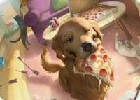 Lucky the Pizza Dog Art Card - Art Series: Marvel Super Heroes - Magic: The Gathering card