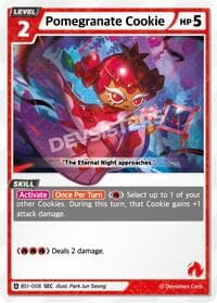 Pomegranate Cookie (SEC) - Brave Beginning - CookieRun: Braverse TCG card