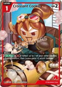 Croissant Cookie (SSR) - Brave Beginning - CookieRun: Braverse TCG card
