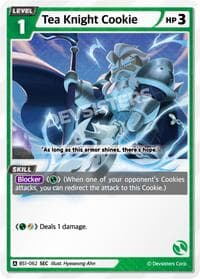 Tea Knight Cookie (SEC) - Brave Beginning - CookieRun: Braverse TCG card