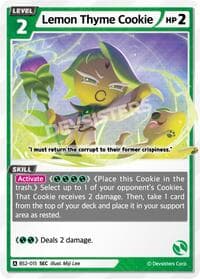 Lemon Thyme Cookie (SEC) - Brave Beginning - CookieRun: Braverse TCG card