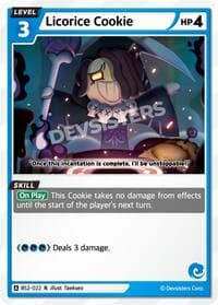Licorice Cookie - Brave Beginning - CookieRun: Braverse TCG card
