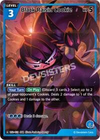 Black Raisin Cookie (SSR) - Brave Beginning - CookieRun: Braverse TCG card