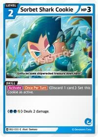 Sorbet Shark Cookie - Brave Beginning - CookieRun: Braverse TCG card