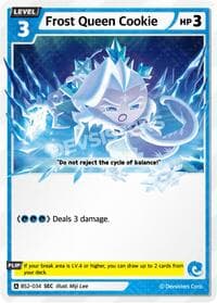 Frost Queen Cookie (SEC) - Brave Beginning - CookieRun: Braverse TCG card