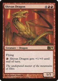 Shivan Dragon - Magic 2014 (M14) - Magic: The Gathering card