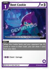 Beet Cookie - Brave Beginning - CookieRun: Braverse TCG card