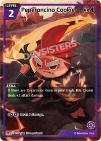 Peperoncino Cookie (SSR) - Brave Beginning - CookieRun: Braverse TCG card