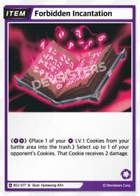 Forbidden Incantation - Brave Beginning - CookieRun: Braverse TCG card